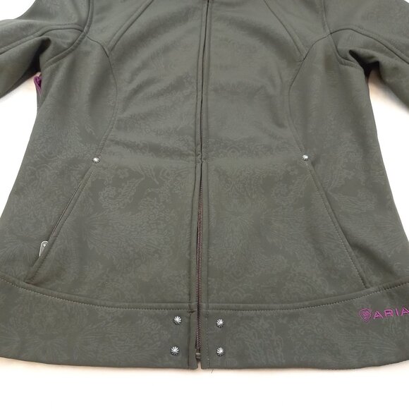 Ariat Windbreaker Softshell Light Jacket Full Zip Western Style Womens (L) - Picture 7 of 9